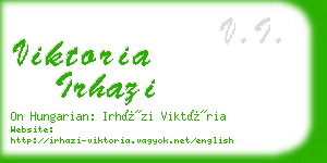 viktoria irhazi business card